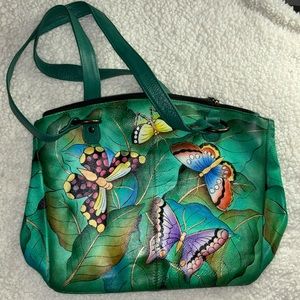 Anuschka Hand Painted Shoulder Bag